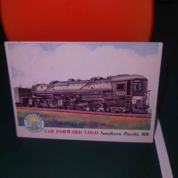 Vintage 1955 Topps Rails and Sails Cab Forward Loco #120 - Picture 1 of 4